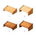 thumbnail image 2 of letairis Wood Under Desk Footrest Adjustable 3 Height Position Step Stool Foot Rest for Bathroom Home Chair Posture Support Pure Color Low style, 2 of 9