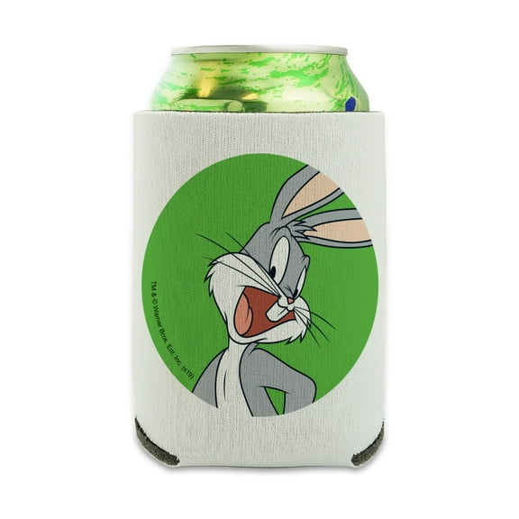 Looney Tunes Bugs Bunny Can Cooler - Drink Sleeve Hugger Collapsible Insulator - Beverage Insulated Holder