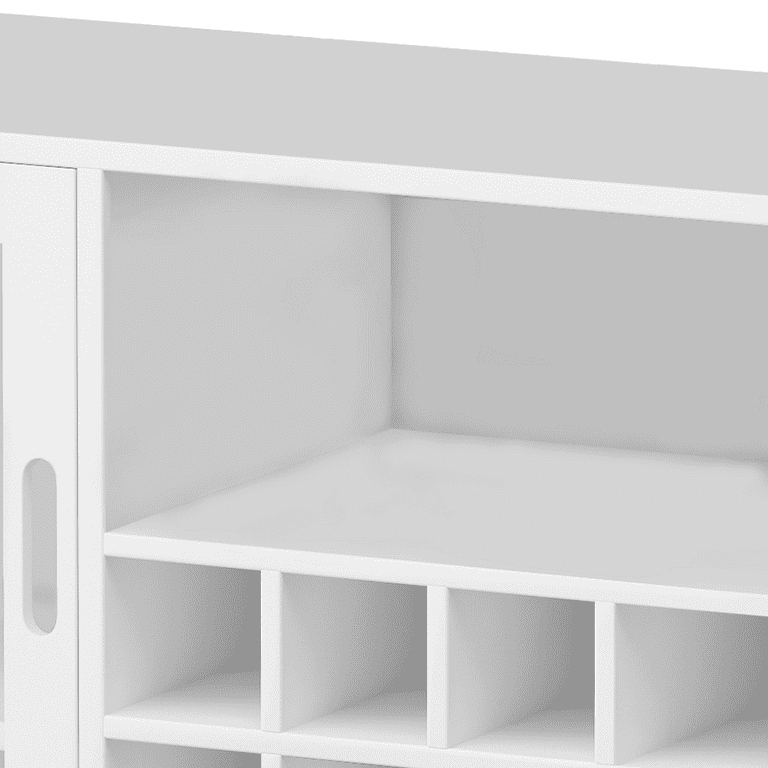 Hommoo Modern Freestanding Wine Bar Cabinet Sideboard with 12
