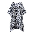 thumbnail image 5 of 2025 Clearance under $5 asdoklhq Clearance Coats Under $10.00 Plus Size,Womens Flowy Kimono Cardigan Open Front Dress Printed Chiffon Blouse Loose Tops, 5 of 9
