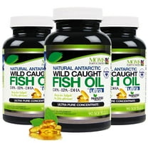 (Pack of 3) Wild Caught Natural Antarctic DPA Fish Oil by Moms For Nutrition  – Sustainable Omega-3 DPA-EPA-DHA 2900 mg