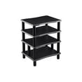 thumbnail image 2 of Monoprice Monolith 4 Tier Audio Stand XL - Black, Open Air Design, Each Shelf Supports Up to 75 lbs., Perfect Way to Organize AV Components, 2 of 6