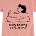 thumbnail image 3 of HYBRID APPAREL - Peanuts - Busy Taking Care Of Me - Toddler & Youth Girls Short Sleeve Graphic T-Shirt, 3 of 6