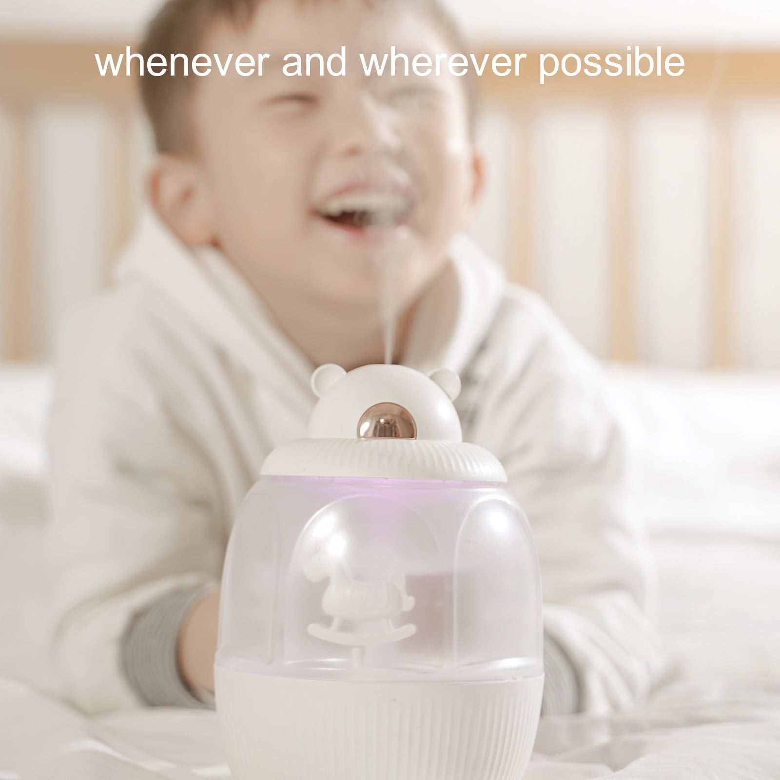FFENYAN Cool Mist Humidifier USB Connector Car Mounted Small Humidifier Portable Micro Humidifier for Bedroom Room Office Car Living Room and Dining Room Living Room