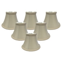 Royal Designs, Inc. True Bell Clip On Chandelier Shade CS-202BG-6, Beige, 3 x 6 x 4.25, Pack of 6