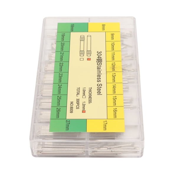 Barra De Pasador Para Correa De Reloj, Herramienta De Barra De Resorte Para Correas De Reloj De 8 Mm A 27 Mm Y 1,2 Mm, 300 Piezas Para Vigilantes