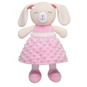 Baby Starters® Ella bunny 11 inch doll with a soft textured dot dress with satin trim