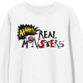 thumbnail image 2 of Aaahh!!! Real Monsters Classic Logo Juniors White Long Sleeve Sweatshirt-XXL, 2 of 3