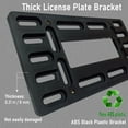 License Plate Bracket Holder Universal Front Bumper Car Tag Frame