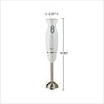 thumbnail image 3 of OVENTE Electric Immersion Hand Blender, 2 Mixing Speed w/ Stainless Steel Blades, White HS560W, 3 of 10