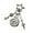 A, variant on Spiders Web/Spirals Star Keychain Beaded Design key Chain Accessory For Daily Use Backpack Keys Decoration