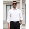 thumbnail image 6 of COOFANDY Mens Stretch Dress Shirts Long Sleeve Button Down Shirt Regular Fit Formal Business Shirts, 6 of 10