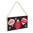 thumbnail image 2 of NC State Wolfpack 6" x 11" Holiday Wood Wall Sign, 2 of 3