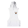 thumbnail image 7 of Moxiu Men's Workout Hooded Tank Tops Sports Training Sleeveless Hawaii Graphic Gym Hoodies Fitness Bodybuilding Cut Off Muscle Shirts 2025 White,M, 7 of 7