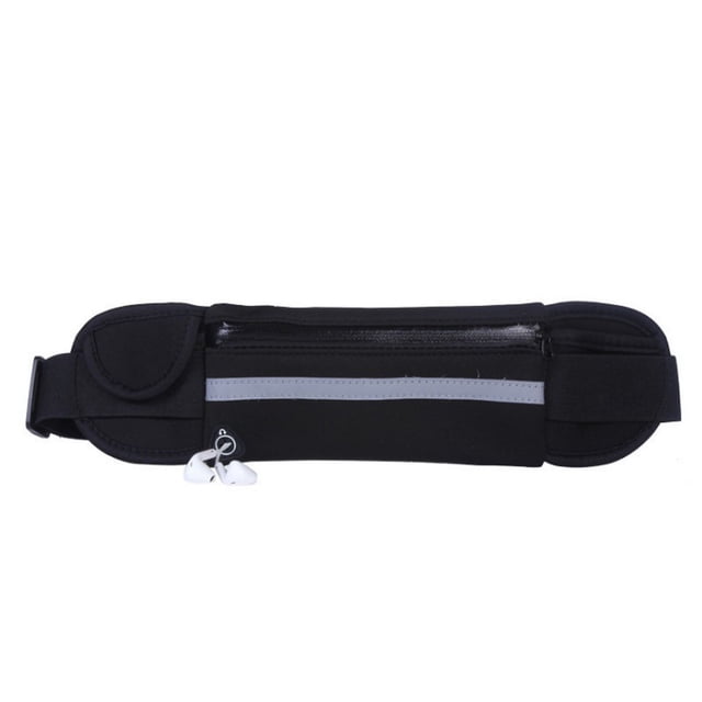 Riñonera Elástica ZHAOCHENG para Correr Negro Impermeable Ajustable para Teléfonos iPhone Samsung