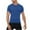 Blue, variant on Annhoo Men's Quick Dry T-Shirts Crew Neck Short Sleeve Tops Solid Color Sport Train Running Lightweight Tunic