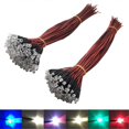 thumbnail image 3 of 100pcs lot 20cm Pre Wired 5mm LED Light Lamp Bulb Prewired Emitting F, 3 of 5