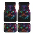 thumbnail image 1 of Fotbe Futuristic Cat Warrior Juego de 4 Tapetes para Auto con Estampado – Alfombrillas de Goma Reforzada, Diseño Antideslizante, Protección para Todo el Año – Vehículos, Autos, Camionetas y SUVs, 1 of 7