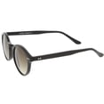 thumbnail image 4 of zeroUV - Classic Horn Rimmed Keyhole Nose Bridge P3 Round Sunglasses 46mm - 46mm, 4 of 5