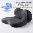 thumbnail image 2 of Seat Cushion for Office Chairs, Memory Foam Sciatica Pain Relief Pillow, Seat Cushion for Hip, Tailbone, Coccyx Pain, Desk Chair Cushion for Office, Home Chair, Gaming Chair, Car, Wheelchair, 2 of 6