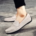 thumbnail image 5 of Men's Casual Loafers Slip On Leather Shoes Lightweight Driving Shoes Moccasins Classic Penny Loafer Flats Boat Shoes Big Size, 5 of 10