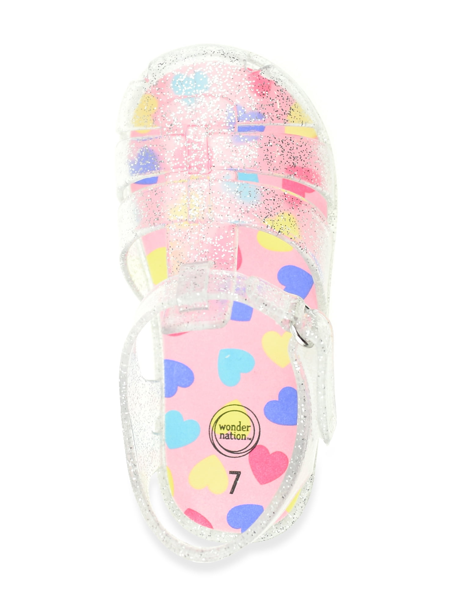 Wonder Nation Toddler Girl Jelly Fisherman Sandal