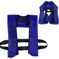 thumbnail image 2 of Life Jacket, Automatic Inflatable Life Jacket Vest, Adult Life Vest Water Sports Fishing Kayak Boating Jacket Life Jacket, Automatic and Manual Fast Inflation in 3-5 Seconds, CE Approved,Manual,Blue, 2 of 7