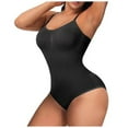 thumbnail image 4 of Womens Bodysuit Tummy Control Clearance Sleeveless Spaghetti Strip Breathable Snatched Waist Body Suit Casual Body Shaper Sexy Body Suits Tummy Control Ribbed Stretchy Bodysuits Clearance Sales Toda, 4 of 5