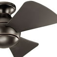 thumbnail image 3 of Kichler Sola 34" Olde Bronze Integrated LED Flush Mount Outdoor Ceiling Fan with Wall Control, 3 of 9