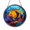 Stained Glass 5.9 Inch, variant on Pretty Harlequin Shrimp Suncatcher Round Circle Panel Present Glass