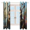 thumbnail image 3 of Raccoon Playing Guitar Window Curtain Panels Grommet Blackout Curtains Blackout Curtains for Living Room, 3 of 7