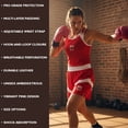 thumbnail image 5 of Classic Pro Style Training Gloves, Hook & Loop Closure, Secure Fit, Maximum Protection & Durability, Pink, 14oz, 5 of 8
