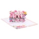 thumbnail image 1 of Tarjeta de cumpleaños Uxcell 100 con tarjeta de cumpleaños emergente, flores 3D y mariposas con sobre de tarjeta en blanco para regalo, 1 of 5