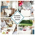 thumbnail image 2 of DWCN Ivory Tablecloth Square - Waterproof and Spillproof Washable Fabric Table Cloth for Card Tables, 54 x 54 Inch, 2 of 6