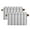 Silver Gray and White Stripes, variant on 2 Pack Storage Bins with Handle Fabric Organizer Basket Foldable Box Silver Gray and White Stripes 14.2x10.2x8.3
