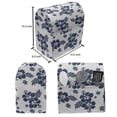 thumbnail image 4 of Hawaii Stand Mixer Cover, Monochrome Foliage Bouquet Abstract Art the Flower of Aloha State Hibiscus, Kitchen Appliance Organizer Bag Cover with Pockets, 5 Quarts, Navy Blue White, by Ambesonne, 4 of 4