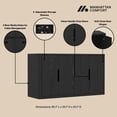 thumbnail image 4 of Rivington Buffet Moderne de 60 Pouces en Noir (4 Tablettes), 4 of 9