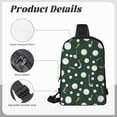 thumbnail image 5 of Chest Bag Dual Pocket 11.8×7.7×2.4in Waterproof Double-Pocket Large Capacity With No Inner Pouch Pockets And Double Drawstrings Smoothly Seamless Golf Pattern, 5 of 8