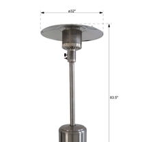 46,000 BTU Standing Patio Heater