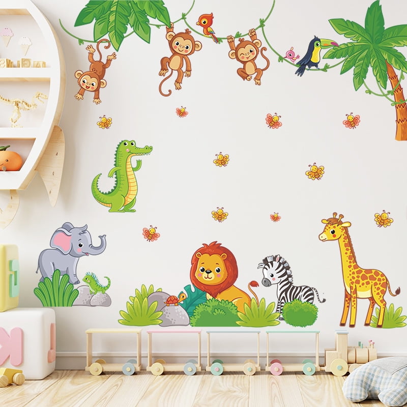 Giraffe baby room wall decals hot sale