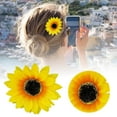 thumbnail image 2 of Set de 4 pinzas para el pelo con motivos de girasoles y mar, versátiles, 2 of 8