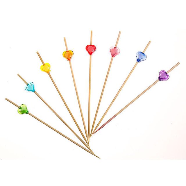 Palillos para cócteles, comida, postre, degustación, palillos de dientes, tapas para sándwiches, brochetas para aperitivos, adornos para tartas con los dedos