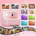 thumbnail image 3 of Flooyes Kids Digital Camera Instant Print, Christmas Birthday Gifts for Girls Boys, Toy for 3 4 5 6 7 8+ Year Old Kids Toddlers-Pink, 3 of 7