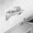 thumbnail image 6 of KUTLER 12" x 36" Stainless Steel Shelf, NSF Commercial Wall Mount Shelving w/ Backsplash, Floating Metal Mounted Shelves for Restaurant, Kitchen, Home, 6 of 7