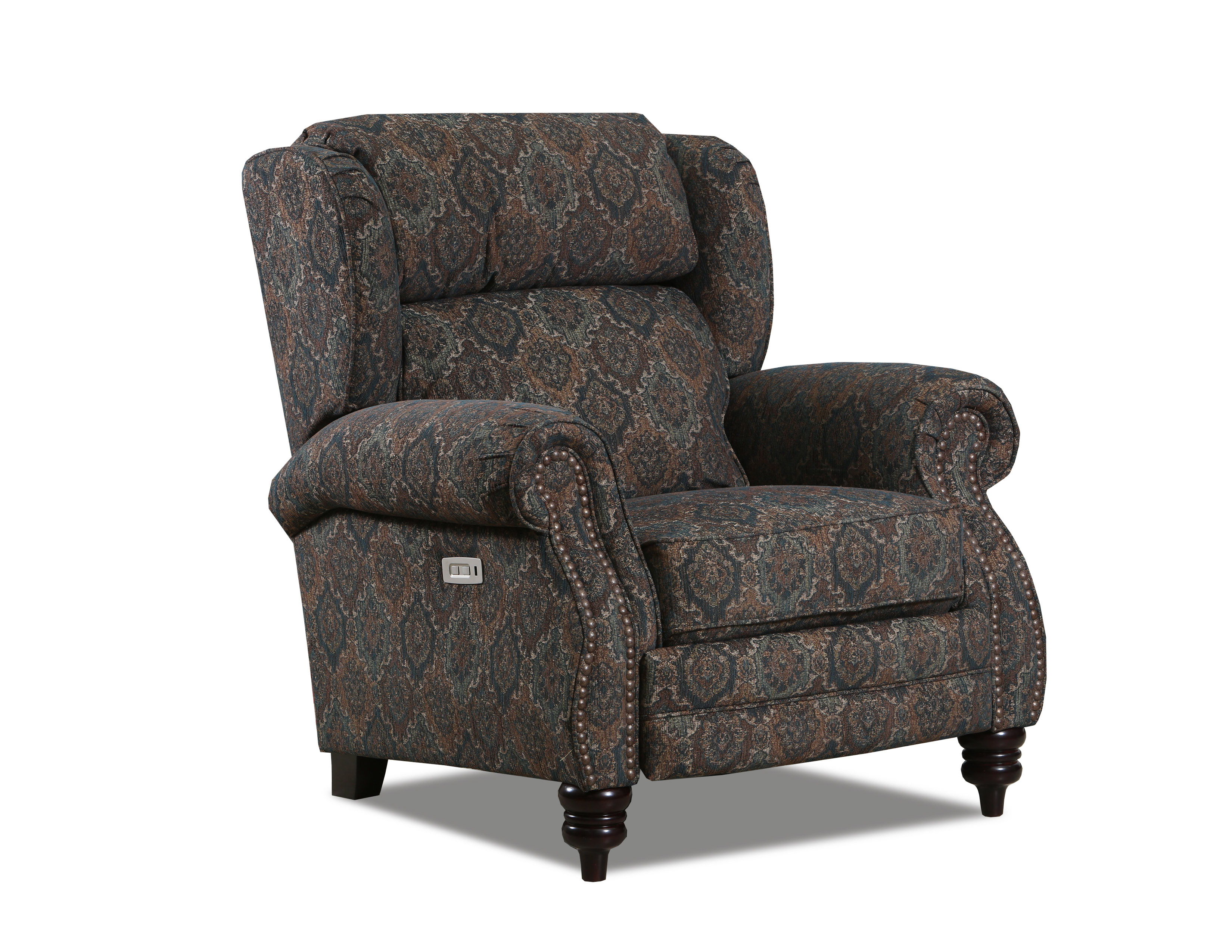 Lane Essentials 651111 Santa Cruz Prussian High Leg Recliner Walmart