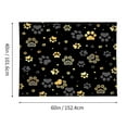 thumbnail image 2 of Tapestry Wall Hanging Gold Dog Paw Star Tapestries Home Decor for Bedroom Aesthetic 60 X40 IN, 2 of 3