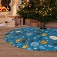 thumbnail image 6 of Yiaed Owls And Trees Print Christmas Tree Skirt , Tree SkirtsTree Mat for Christmas Winter Holiday Indoor Decorations-36", 6 of 7