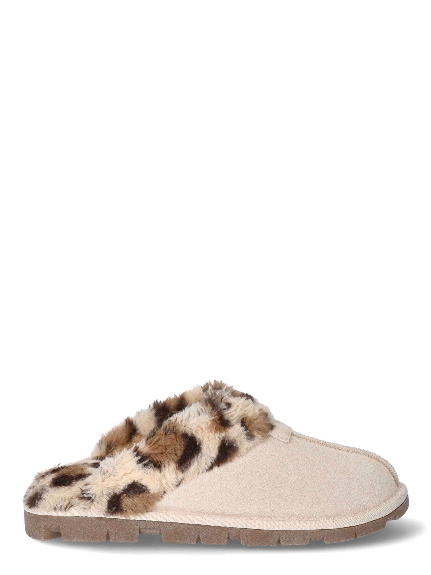 Joyspun Women's Suede Clog Slippers