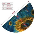 thumbnail image 3 of Sikiie Sunflower Castle Starry Sky 30-48 inches {designName} Print Christmas Tree Skirt Snowman Xmas Tree Skirt with Edge Christmas Decorations for Holiday Party30", 3 of 7