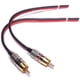 thumbnail image 1 of Speaker Cables to RCA Plugs Adapter, 2-Channel (1 Foot), 1 of 5